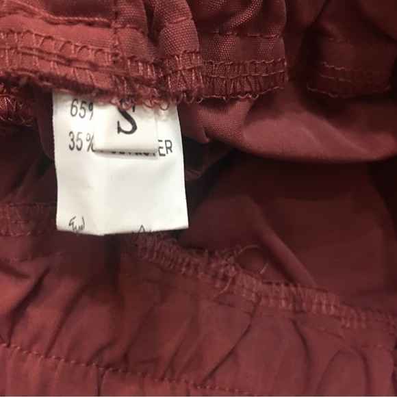 Paperbag Ruffle Tie Summer Polyester High Waisted Pockets Shorts Rose Small - Picture 7 of 8